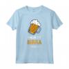Frasi Divertenti Birra - Finché C'è Birra Maglietta con Stampe Divertenti - Regalo Originale per Amanti della Birra