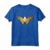 Logo DC Wonder Woman 3D con motivo cachemire Maglietta - Maglietta Esclusiva DC Comics per Fan di Supereroi - Ideale per Regali Speciali