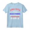 HapTiger Divertente Sport Maglietta - Una vita senza Beach tennis è possibile ma inutile - Regalo per gli Appassionati di Beach tennis