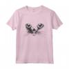 Costume da Gatto Nero con Disegno Divertente Halloween - Maglietta per Amanti dei Gatti - Regalo per Compleanni e Natale