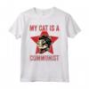 My Cat Is A Communist - Vintage Divertente Amante dei Gatti Detto Maglietta - Ideale per gli Amanti dei Gatti e gli Appassionati di Meme