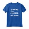 Maria La migliore del mondo - Maglietta Personalizzata Compleanno - Regalo con Nome Maria