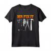 HapTiger Festa del Papà Divertente Mr. Fix It Maglietta - Regalo Tuttofare per Uomini e Donne - Ideale per Compleanni e Natale