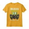 Giocatore 18 anni Compleanno - Maglietta Unlocked Next Level - Ideale per Regali Gamer - HapTiger