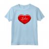 Cuore Disegnato A Mano Lidia - I Love Lidia Maglietta Personalizzata - Regalo Unico per San Valentino o Matrimonio