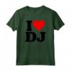 I LOVE DJ - Maglietta con Iniziali Personalizzate - Esprimi il tuo Amore per la Musica