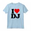 I LOVE DJ - Maglietta con Iniziali Personalizzate - Esprimi il tuo Amore per la Musica