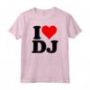 I LOVE DJ - Maglietta con Iniziali Personalizzate - Esprimi il tuo Amore per la Musica