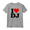 I LOVE DJ - Maglietta con Iniziali Personalizzate - Esprimi il tuo Amore per la Musica
