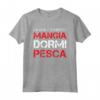 Regalo Pescatore Divertente - Mangia Dormi Pesca Maglietta per Uomo - Ideale per Amanti della Pesca - Marca HapTiger