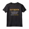 Divertente Maestro Definizione Elettricista - Maglietta Umoristica per Uomini e Colleghi di Lavoro - Ideale per Regalo di Natale o Compleanno