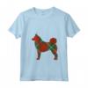 Donna Norvegese Elkhound Natale Maglietta con Collo a V - Regalo Unico per Genitori di Elkhound - Felice Natale con il mio Elkhound norvegese