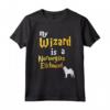 My Wizard is Norwegian Elkhound Maglietta - Regalo Unico per Amanti degli Elkhound Norvegesi e della Magia