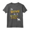 My Wizard is Norwegian Elkhound Maglietta - Regalo Unico per Amanti degli Elkhound Norvegesi e della Magia