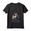Donna Norvegese Elkhound Mamma Maglietta con Collo a V - Design Mum Mommy Mamg - Ideale per Amanti dei Cani