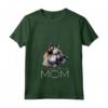 Donna Norvegese Elkhound Mamma Maglietta con Collo a V - Design Mum Mommy Mamg - Ideale per Amanti dei Cani