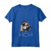Donna Norvegese Elkhound Mamma Maglietta con Collo a V - Design Mum Mommy Mamg - Ideale per Amanti dei Cani