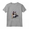 Donna Norvegese Elkhound Mamma Maglietta con Collo a V - Design Mum Mommy Mamg - Ideale per Amanti dei Cani