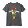 Maglietta natalizia ROOT CANAL ELF DDS DMD - T-shirt Festosa per Dentisti e Endodontisti - Regalo Unico per le Festività