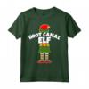 Maglietta natalizia ROOT CANAL ELF DDS DMD - T-shirt Festosa per Dentisti e Endodontisti - Regalo Unico per le Festività