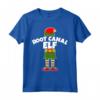 Maglietta natalizia ROOT CANAL ELF DDS DMD - T-shirt Festosa per Dentisti e Endodontisti - Regalo Unico per le Festività