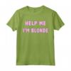 Help me, I'm blonde - T-shirt divertente per Donne Bionde - Top Rosa con Scritta Divertente