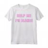 Help me, I'm blonde - T-shirt divertente per Donne Bionde - Top Rosa con Scritta Divertente
