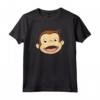 HapTiger Big Face Monkey Smile Maglietta - Official George T-Shirt for Men, Women, Boys, and Girls
