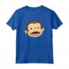 HapTiger Big Face Monkey Smile Maglietta - Official George T-Shirt for Men, Women, Boys, and Girls