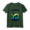 Miami Paradise Beach T-shirt - Cool Florida Surfing Maglietta for Men, Women, and Kids - Retro Miami Souvenir Tee