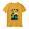 Miami Paradise Beach T-shirt - Cool Florida Surfing Maglietta for Men, Women, and Kids - Retro Miami Souvenir Tee