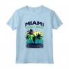 Miami Paradise Beach T-shirt - Cool Florida Surfing Maglietta for Men, Women, and Kids - Retro Miami Souvenir Tee