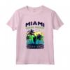 Miami Paradise Beach T-shirt - Cool Florida Surfing Maglietta for Men, Women, and Kids - Retro Miami Souvenir Tee