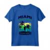 Miami Paradise Beach T-shirt - Cool Florida Surfing Maglietta for Men, Women, and Kids - Retro Miami Souvenir Tee