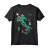 Mappa Italia - T-shirt Attrazioni Turistiche e Città Principali - Ideale per Regalo Viaggi Italia o Vacanze - Roma, Venezia, Firenze