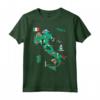 Mappa Italia - T-shirt Attrazioni Turistiche e Città Principali - Ideale per Regalo Viaggi Italia o Vacanze - Roma, Venezia, Firenze