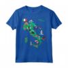 Mappa Italia - T-shirt Attrazioni Turistiche e Città Principali - Ideale per Regalo Viaggi Italia o Vacanze - Roma, Venezia, Firenze