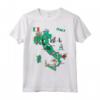 Mappa Italia - T-shirt Attrazioni Turistiche e Città Principali - Ideale per Regalo Viaggi Italia o Vacanze - Roma, Venezia, Firenze