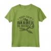 Keep Calm The Barber Is Here - Maglietta per Barbiere e Parrucchiere - Regalo Divertente per Compleanno