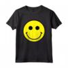 Maglietta con Viso Sorridente Giallo - Stile Retro Anni '70/'80/'90 - Maglietta Felice e alla Moda