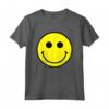 Maglietta con Viso Sorridente Giallo - Stile Retro Anni '70/'80/'90 - Maglietta Felice e alla Moda
