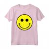 Maglietta con Viso Sorridente Giallo - Stile Retro Anni '70/'80/'90 - Maglietta Felice e alla Moda