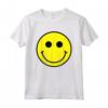 Maglietta con Viso Sorridente Giallo - Stile Retro Anni '70/'80/'90 - Maglietta Felice e alla Moda
