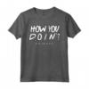 HapTiger How You Doin? Black Maglietta - Official Licensed Friends TV Show T-shirt by Warner Bros