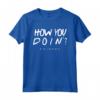 HapTiger How You Doin? Black Maglietta - Official Licensed Friends TV Show T-shirt by Warner Bros