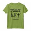 Esercizi per il Weekend - Maglietta Fitness per Compleanni e Festività - Ideale per Regali Originali
