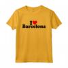I LOVE HEART BARCELLONA SPAGNA CATALONIA - Maglietta Orgoglio per la tua Città Preferita - Testo Nero