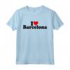 I LOVE HEART BARCELLONA SPAGNA CATALONIA - Maglietta Orgoglio per la tua Città Preferita - Testo Nero