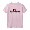 I LOVE HEART BARCELLONA SPAGNA CATALONIA - Maglietta Orgoglio per la tua Città Preferita - Testo Nero