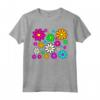 Happy Bright Daisies - Maglietta Daisy Vintage anni '60 '70 - Ideale per Mod Flower Lovers e Giardinieri Groovy